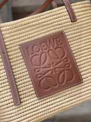 Loewe Shigra Basket In Brown 26x22x10cm - 4