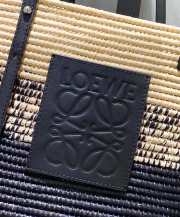 Loewe Shigra Basket In Black 26x22x10cm - 5