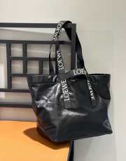 Loewe fold shopper in black 50x20x31cm - 3