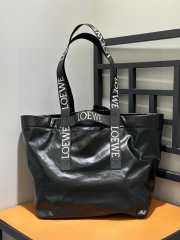 Loewe fold shopper in black 50x20x31cm - 5