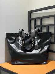 Loewe fold shopper in black 50x20x31cm - 2