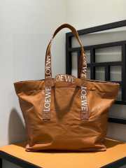 Loewe fold shopper in brown 50x20x31cm - 2