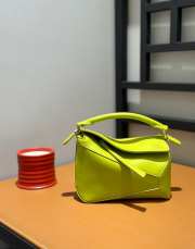 Loewe Mini Puzzle Shoulder Bag In Green 18x8x12cm - 4