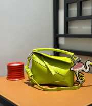 Loewe Mini Puzzle Shoulder Bag In Green 18x8x12cm - 3