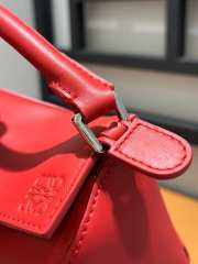 Loewe Mini Puzzle Shoulder Bag In Red 18x8x12cm - 6