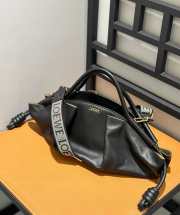 Loewe paseo bag in shiny nappa calf skin in black  - 4