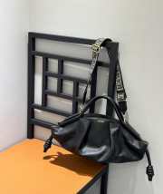 Loewe paseo bag in shiny nappa calf skin in black  - 3