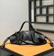 Loewe medium paseo bag in shiny nappa calf skin in black - 3