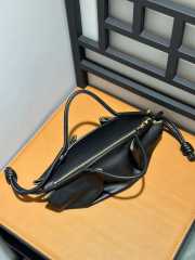 Loewe medium paseo bag in shiny nappa calf skin in black - 4