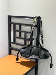 Loewe medium paseo bag in shiny nappa calf skin in black - 2