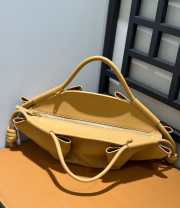 Loewe paseo bag in shiny nappa calf skin in yellow - 4