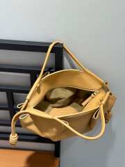 Loewe medium paseo bag in shiny nappa calf in yellow - 5