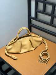 Loewe medium paseo bag in shiny nappa calf in yellow - 6