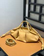 Loewe medium paseo bag in shiny nappa calf in yellow - 2