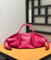 Loewe medium paseo bag in shiny nappa calf in pink - 1