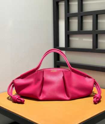 Loewe medium paseo bag in shiny nappa calf in pink