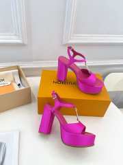 Louis Vuitton high-heeled sandals in pink 11cm - 6