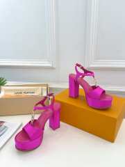 Louis Vuitton high-heeled sandals in pink 11cm - 2