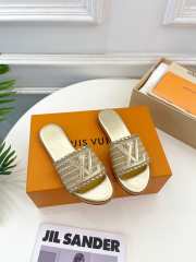 Louis Vuitton Slippers In Gold  - 1