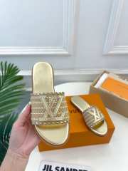 Louis Vuitton Slippers In Gold  - 4