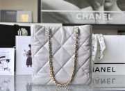 Chanel Shopping Bag 19 In White 30x37x10cm - 2