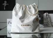 Chanel 22 Tote Bag In White 48x45x10cm   - 1