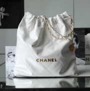 Chanel 22 Tote Bag In White 48x45x10cm   - 5