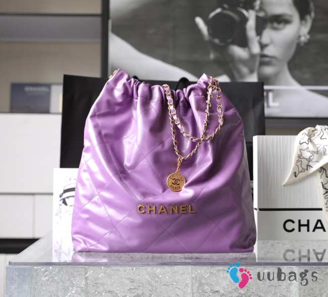 Chanel 22 Tote Bag In Purple 48x45x10cm - 1