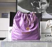 Chanel 22 Tote Bag In Purple 48x45x10cm - 1