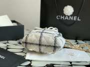 Chanel 22K Duma Tweed & Gold-Tone Metal Backpack In White - 5