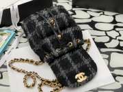 Chanel 22K Duma Tweed & Gold-Tone Metal Backpack Black - 3