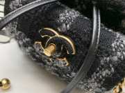 Chanel 22K Duma Tweed & Gold-Tone Metal Backpack Black - 6