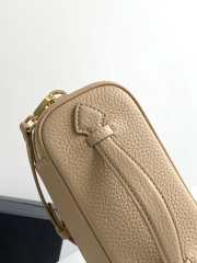 Prada leather mini bag beige 18x11.5x7.5cm - 4