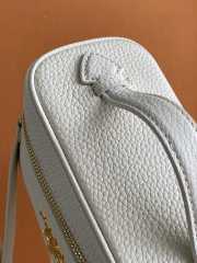 Prada leather mini bag white 18x11.5x7.5cm - 5