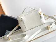 Prada leather mini bag white 18x11.5x7.5cm - 4