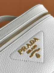 Prada leather mini bag white 18x11.5x7.5cm - 3