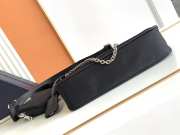 Prada nylon hobo with silver buckle in black 22x12x6cm - 6