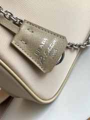 Prada nylon hobo with silver buckle in brown 22x12x6cm - 5