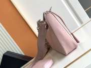 Prada nylon hobo with silver buckle in pink 22x12x6cm - 2