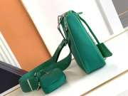 Prada nylon hobo with silver buckle in green 22x12x6cm - 4