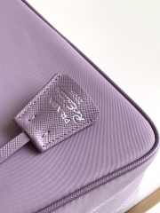 Prada nylon hobo with silver buckle in purple 22x12x6cm - 6