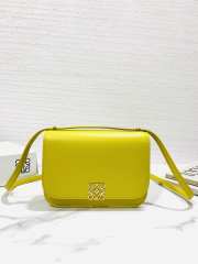 Loewe Goya Leather In Yellow 19x6x13.5cm - 1