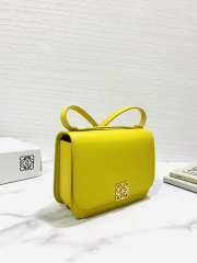 Loewe Goya Leather In Yellow 19x6x13.5cm - 4