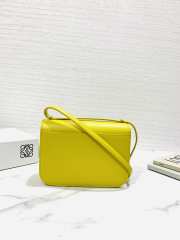 Loewe Goya Leather In Yellow 19x6x13.5cm - 5