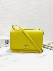 Loewe Goya Leather In Yellow 22.5x6.5x15.5cm - 3