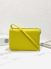 Loewe Goya Leather In Yellow 22.5x6.5x15.5cm - 4