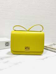 Loewe Goya Leather In Yellow 22.5x6.5x15.5cm - 5