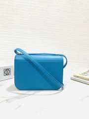 Loewe Goya Leather In Blue 19x6x13.5cm - 6