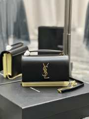 YSL sunset woc in black & yellow 19x14x5.5cm - 1