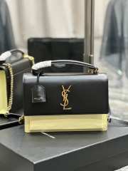 YSL sunset woc in black & yellow 25x18x5cm - 1